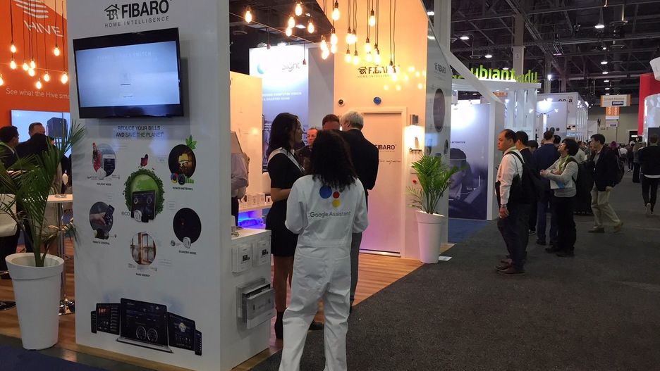 Stoisko FIBARO na targach CES 2018.