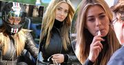 Seksowna Marcelina Zawadzka w skórze stylowo puszcza dymka w restauracyjnym ogródku. Mężczyźni oszaleją na widok tych zdjęć