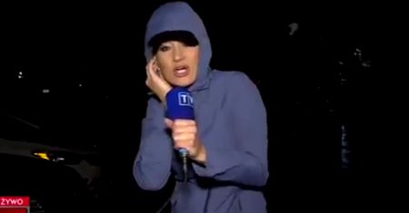 Trudna relacja korespondentki TVP Info z Florydy. Wiatr o mało jej nie przewrócił