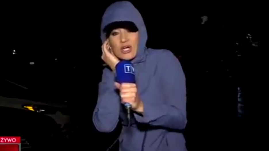  Zuzanna Falzmann musiała przerwać relację dla TVP Info