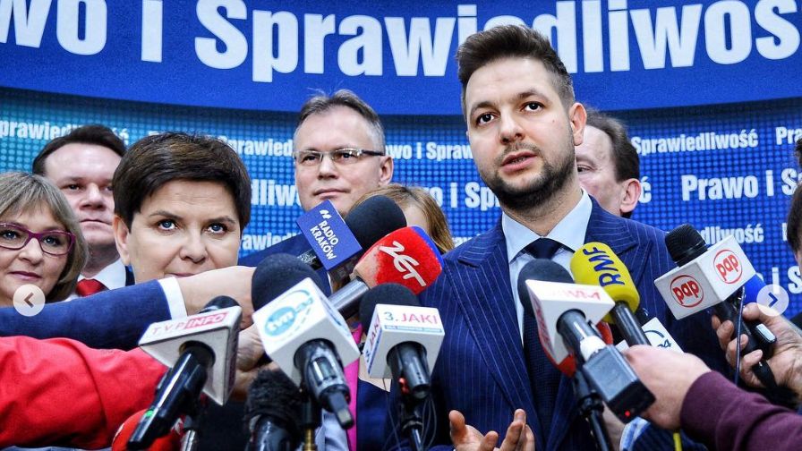 Kandydaci PiS w wyborach do PE. Na pierwszym planie Beata Szydło i Patryk Jaki