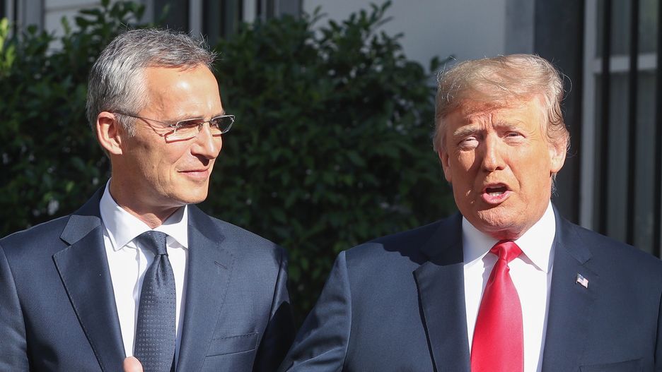 Donald Trump i Jens Stoltenberg