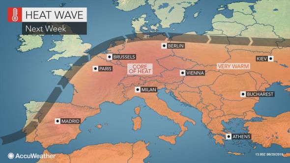 Wszystko zacznie się w poniedziałek. Oto trasa, którą pokona gorące powietrze znad Afryki. 