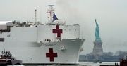 Koronawirus. Statek szpitalny przypłynął do Nowego Jorku, by pomóc w walce z epidemią
