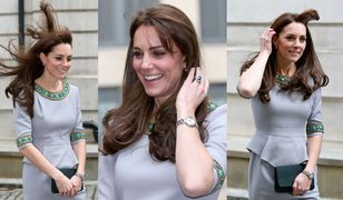 Fryzura księżnej Kate przegrała walkę z wiatrem?