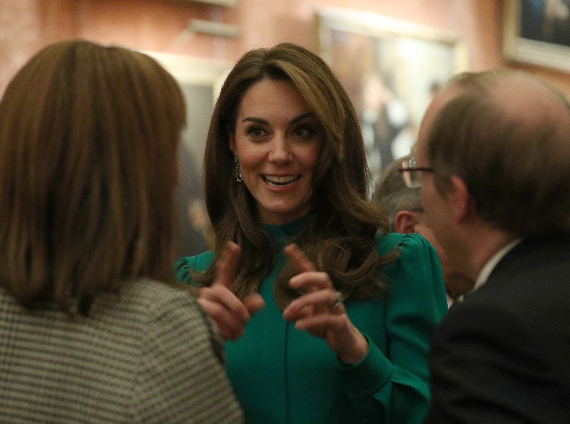 The Duchess of Cambridge during the reception in Buckingham Palace, London, as Nato leaders gather to mark 70 years of the alliance. PA Photo. Picture date: Tuesday December 3, 2019. Photo credit should read: Yui Mok/PA Wire  