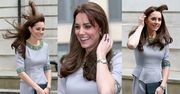 Fryzura księżnej Kate przegrała walkę z wiatrem?