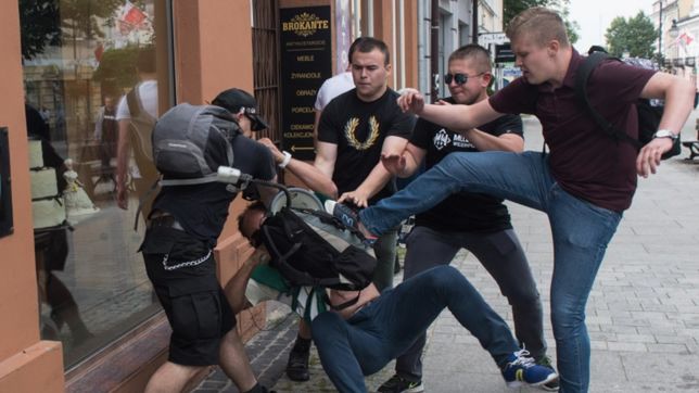 Bójka w czasie manifestacji w Radomiu