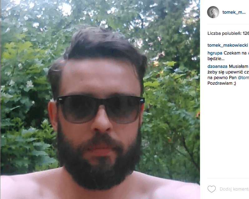 Tomek Makowiecki na Instagramie relacjonował proces powstawania nowej fryzury