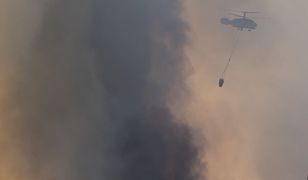 Śmigłowiec, który gasił płonący las, runął na ziemię w Portugalii