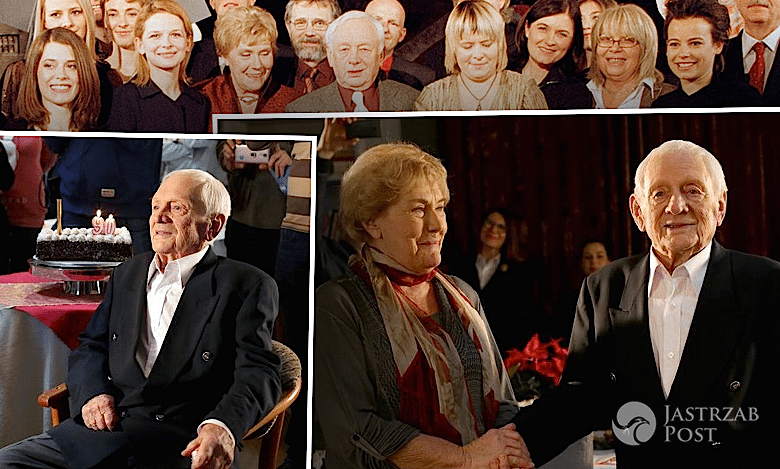 Tak świętowano 90 urodziny Witolda Pyrkosza na planie M jak Miłość. To jedne z ostatnich i zarazem najpiękniejszych zdjęć aktora