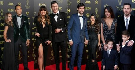 Złota Piłka 2019: Robert i Anna Lewandowscy, Leo Messi z rodziną