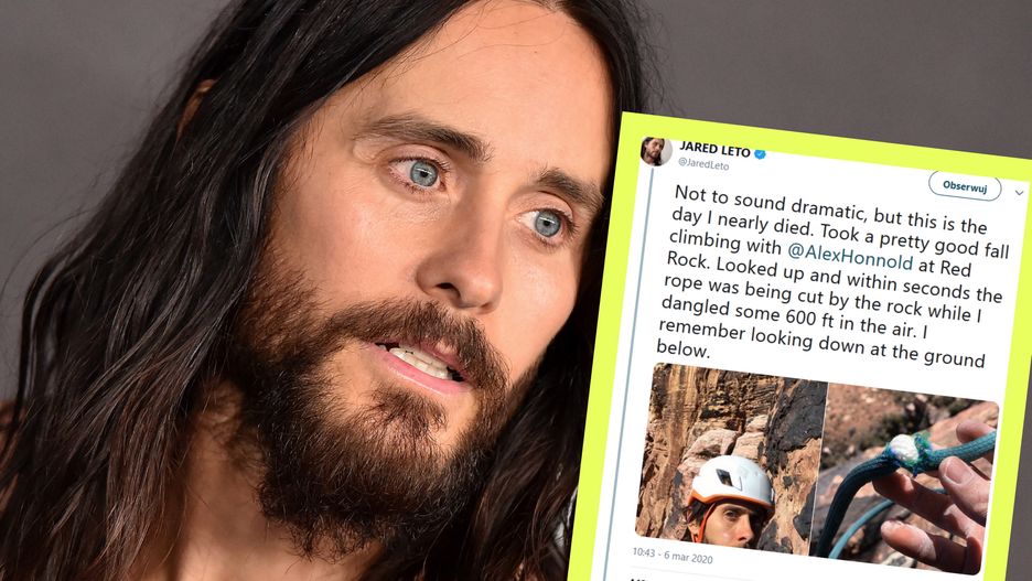 Gdyby lina nie wytrzymała, Jared Leto zginąłby na miejscu