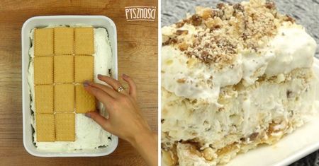 Ciasto Lion bez pieczenia – na herbatnikach i z mascarpone. Przepis, składniki i przygotowanie