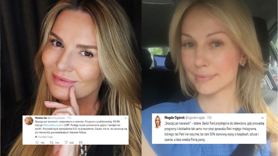 Hannę Lis i Magdalenę Ogórek w kwestii poglądów łączy niewiele