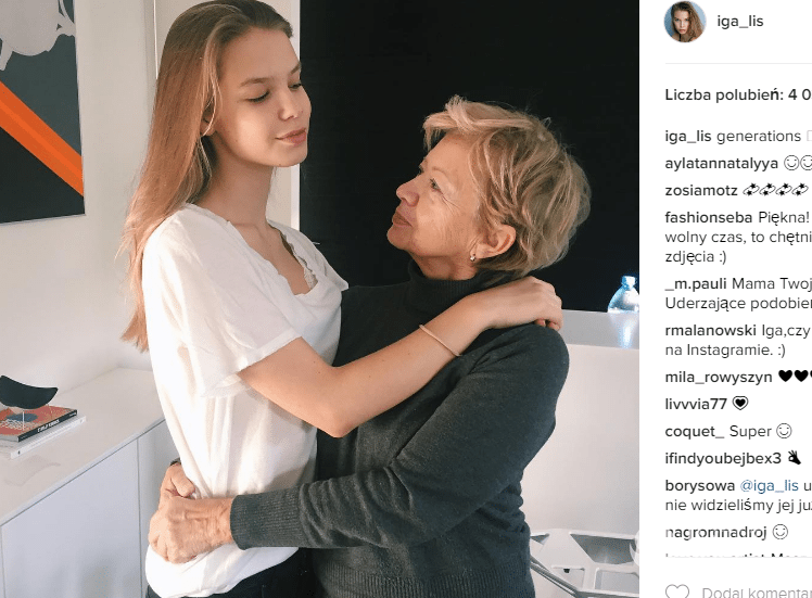 Iga Lis z babcią