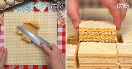 Wafle przekładane kajmakiem. Prawdziwy przepis z PRL'u