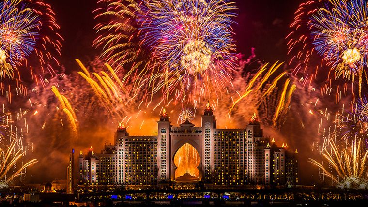 Hotel Atlantis, The Palm w Dubaju jest usytuowany na jednej z 3 sztucznych wysp w kształcie palm