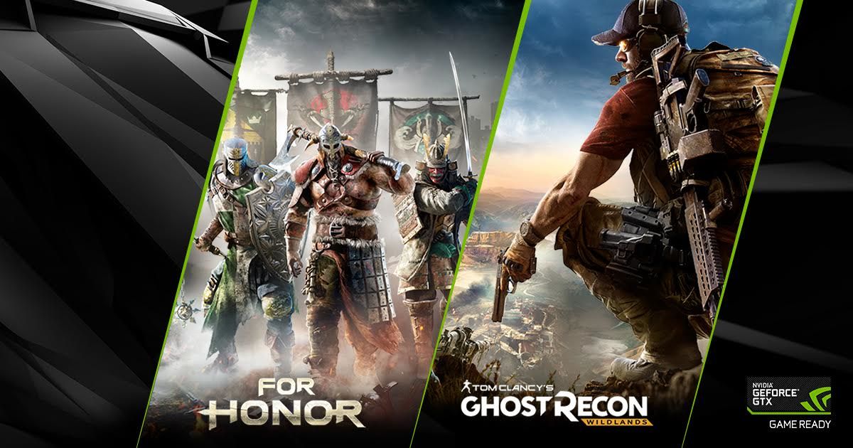 For Honor lub Ghost Recon Wildlands za darmo z kartami graficznymi NVIDIA GeForce GTX