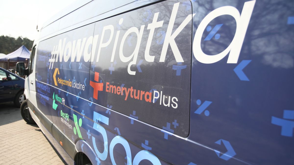 Otwock, 09.04.2019. Rządowa kampania informacyjna na temat "Nowej Piątki".