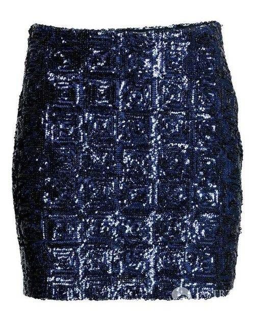 Niebieska spódnica z cekinów, H&M, 139,90 pln