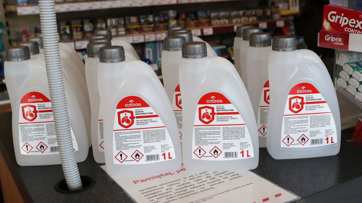 Płyn do dezynfekcji na stacjach Orlen
