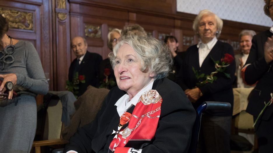 Mjr Danuta Szyksznian ps. Sarenka, emerytowana nauczycielka i żołnierz AK.