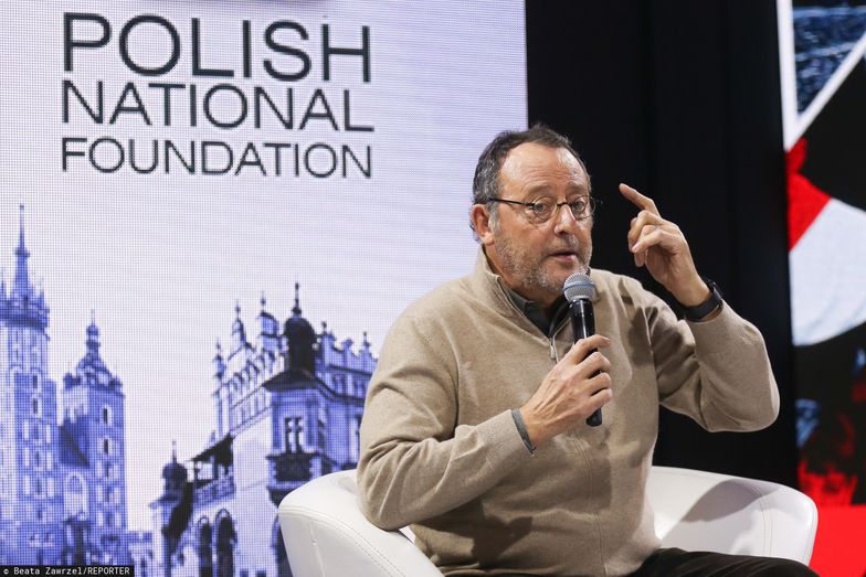 Francuski aktor Jean Reno odwiedził Polskę w grudniu 2018. Był gościem projektu "100x100" PFN.