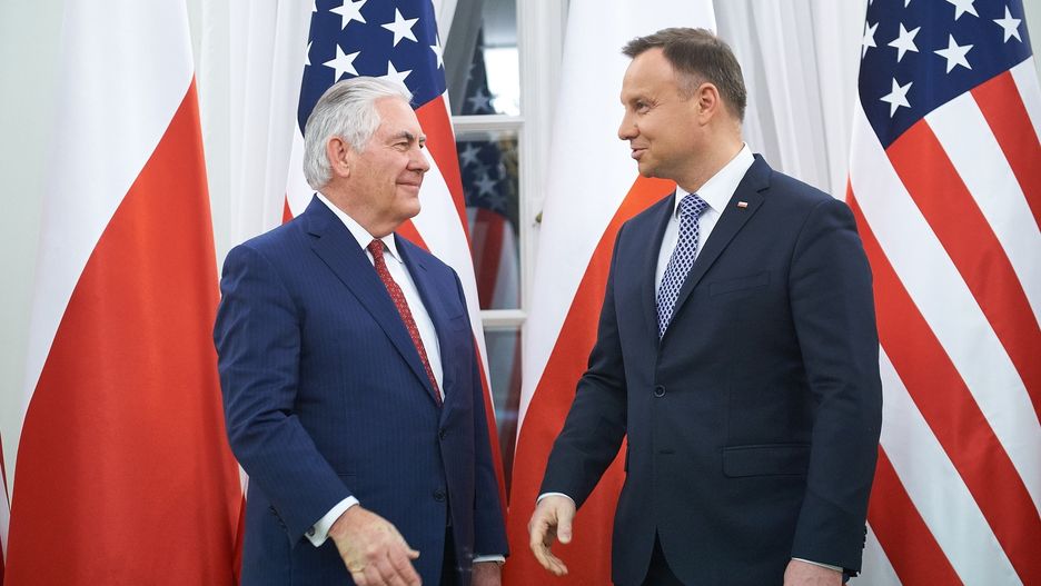 Rex Tillerson spotkał się z Dudą w styczniu tego roku w Warszawie