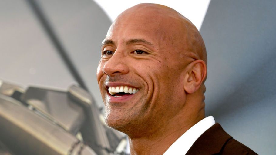 Dwayne Johnson na premierze jednego ze swoich filmów