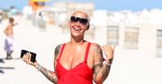 Amber Rose w czerwieni. Pokazała dekolt
