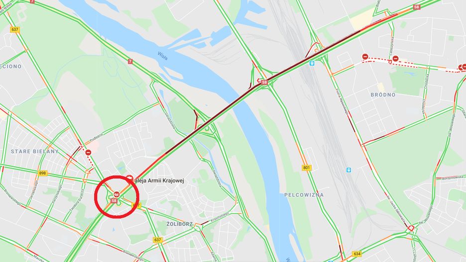 Warszawa. W piątek rano doszło do wypadku na S8 w kierunku Poznania