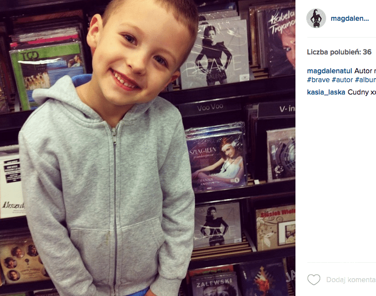 Magdalena Tul na Instagramie z synem