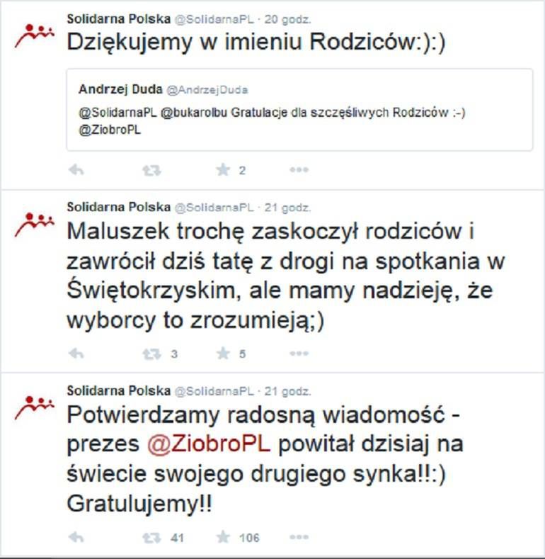 Ziobro ma drugiego syna