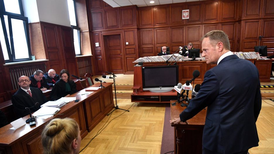 Donald Tusk zeznawał w Sądzie Okręgowym w Warszawie