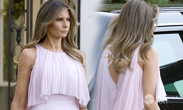 Melania Trump ślub kreacja suknia