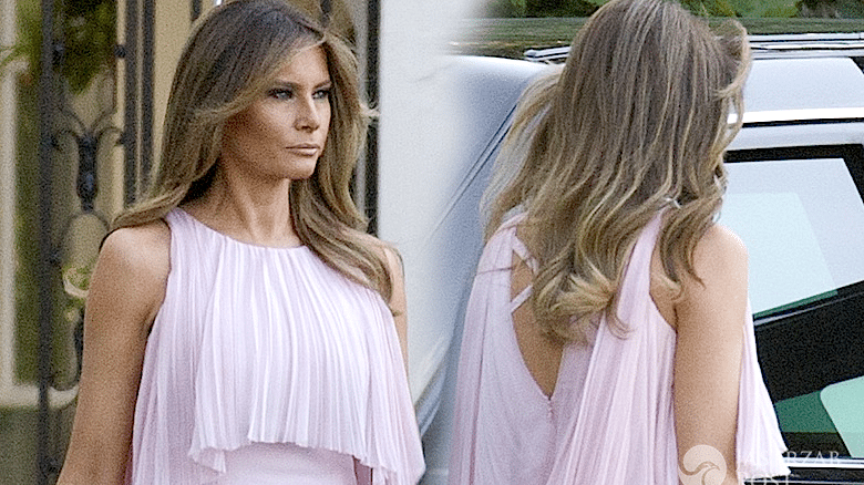 Melania Trump ślub kreacja suknia