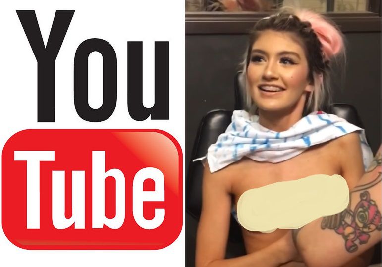 Youtuberka łamie zasady pokazując na filmie piersi