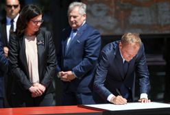 Gdańsk. Obchody 4 czerwca. Byli prezydenci i Donald Tusk podpisali deklarację