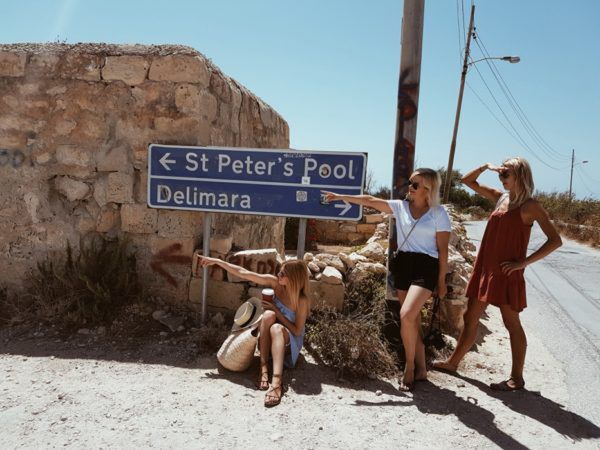 Kasia Tusk z koleżankami na Malcie 