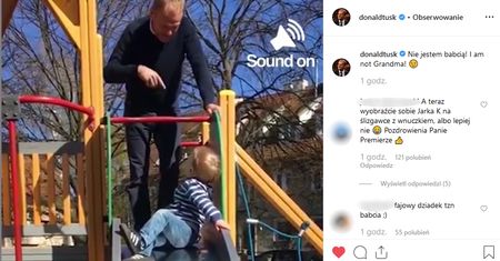 "Nie jestem babcią". Wideo Donalda Tuska hitem sieci