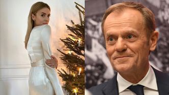 Świąteczna Kasia Tusk prezentuje wigilijną kreację. Donald Tusk zachwyca się... CHOINKĄ