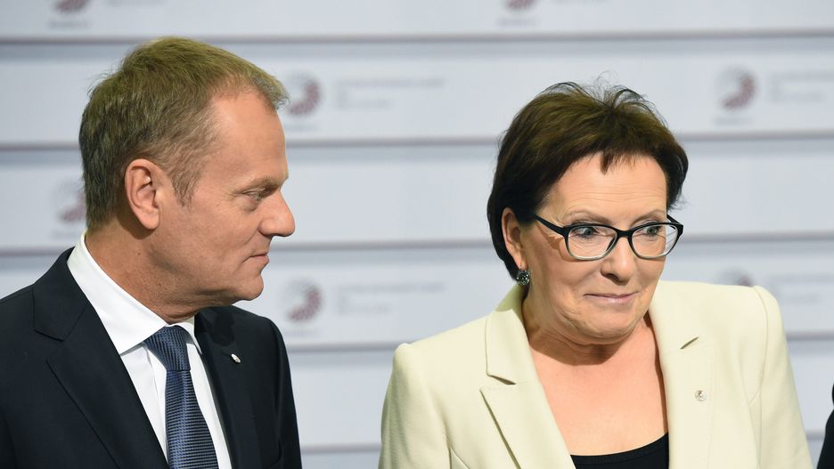 Donald Tusk i Ewa Kopacz