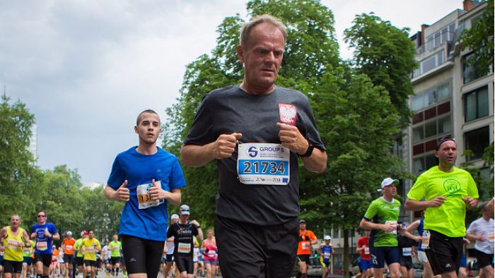 Donald Tusk pochwalił się zdjęciami z biegu na Instagramie
