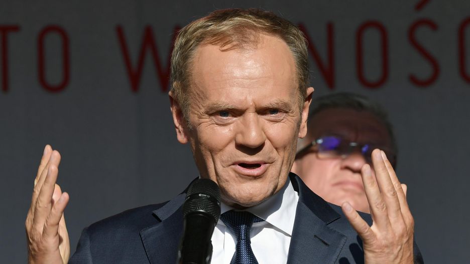 Donald Tusk podczas przemówienia w Gdańsku