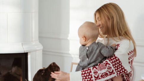 Kasia Tusk z córeczką i swoim pupilem