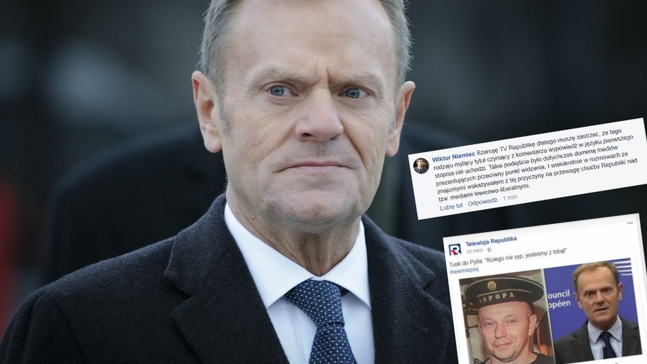 Telewizja Republika podała zmyślony cytat z Donalda Tuska