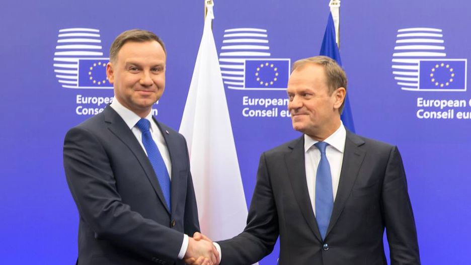 Andrzej Duda i Donald Tusk