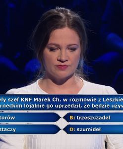 Afera KNF w Milionerach TVN. Padło pytanie o słynne szumidła