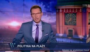 Kuriozalny materiał w "Wiadomościach". TVP ostrzega przed politykami PO na plaży